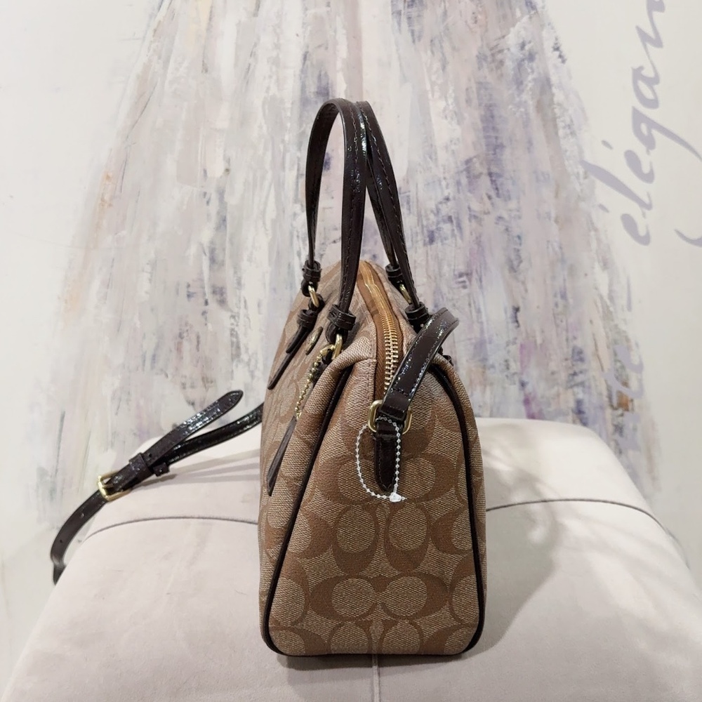 Coach F49862 Peyton Signature Bennett Mini Satchel Handbag Crossbody Bag - Picture 3 of 12